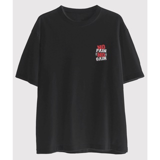 [Giảm giá] Áo phông, thun OVERSIZE NO PAIN NO GAIN Thời trang Exotic