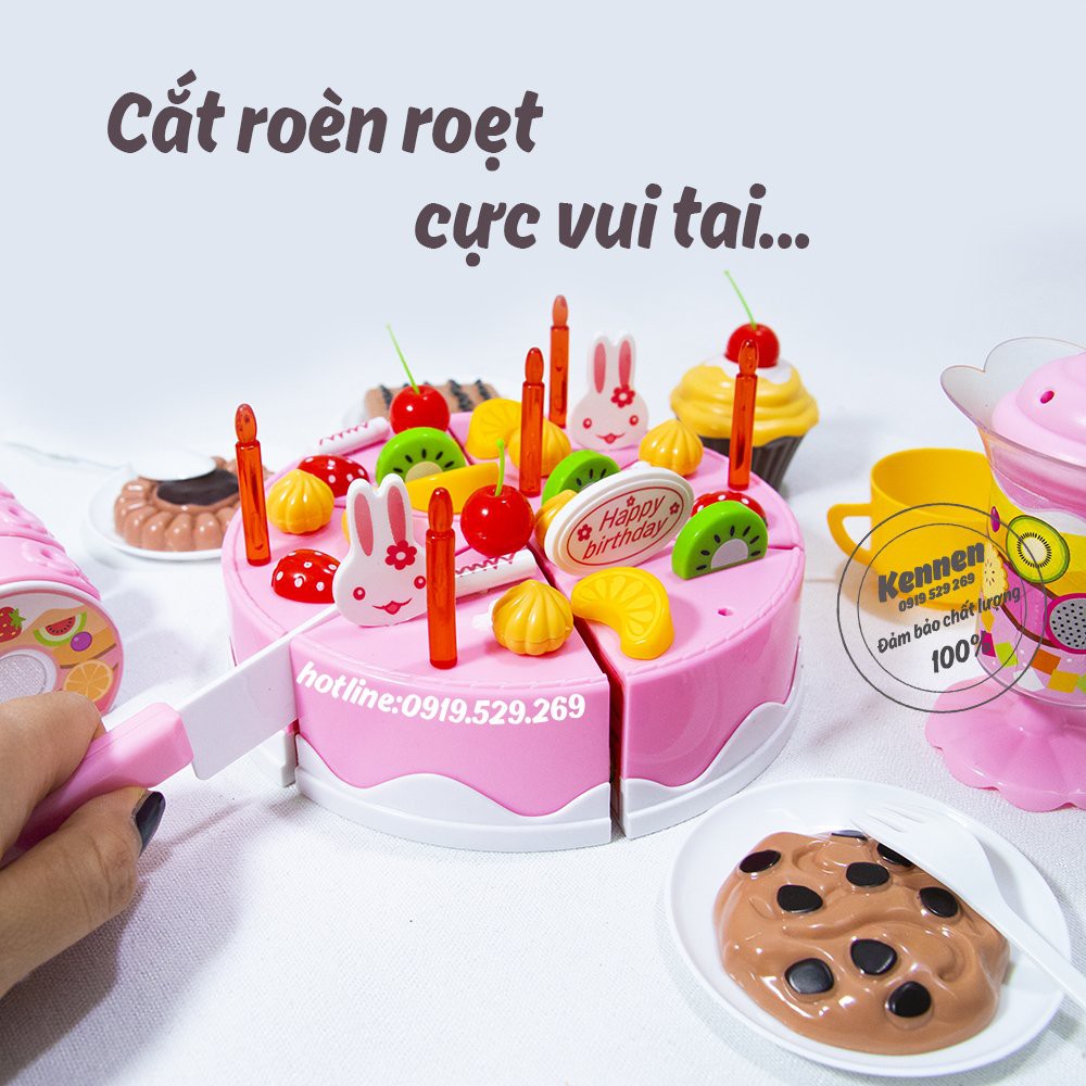 Bộ cắt bánh sinh nhật 75 chi tiết cho bé