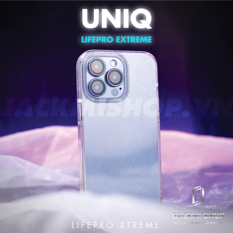 Ốp lưng UNIQ Hybrid Lifepro Tinsel Antimicrobial cho điện thoại ip 13 Pro Max/ 13 Pro/ 13/ 12 Pro Max/ 12 Pro/ 12 #4