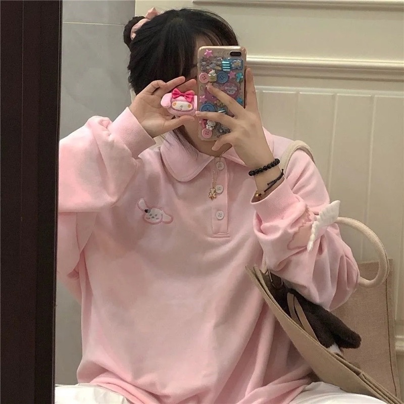 Áo phông polo dài tay gắn cánh dễ thương | BigBuy360 - bigbuy360.vn