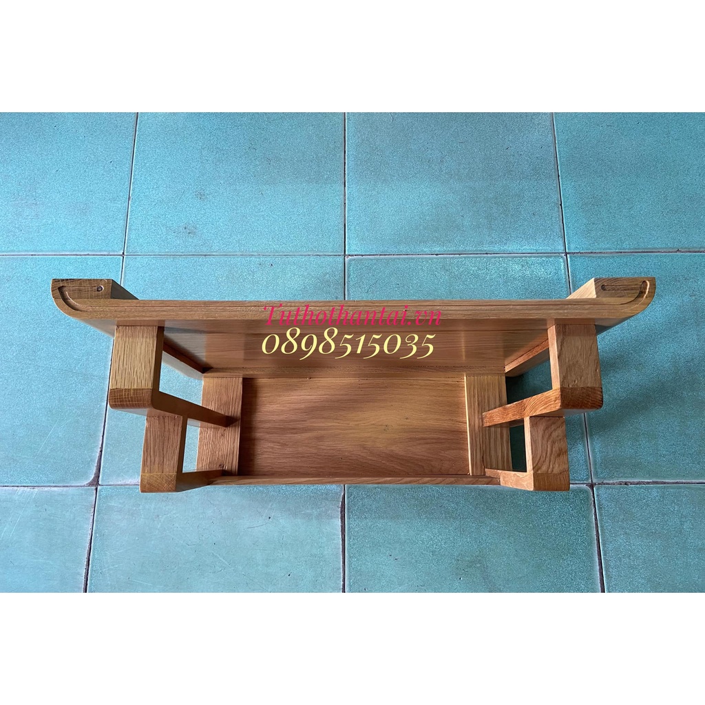Bàn thờ treo tường gỗ Sồi mẫu hiện đại ngang 61cm, ngang 69cm