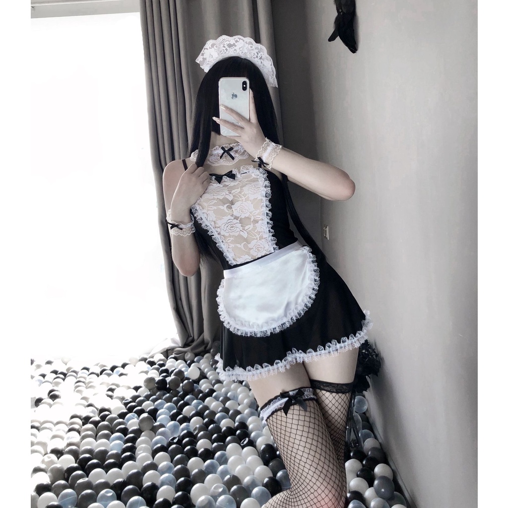 Cosplay cô hầu gái Nhật Bản sexy đồ ngủ quyến rũ CICI BONITA CP01