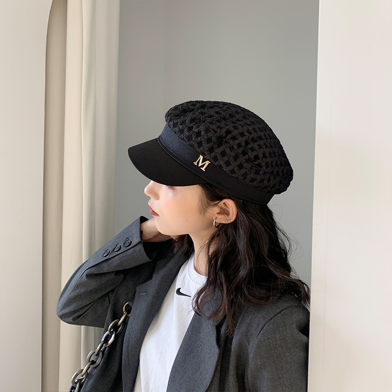 Mũ Beret Kiểu Cổ Điển Thời Trang Phong Cách Anh Quốc / Ấm Áp Cho Nữ