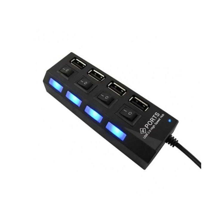 HUB CHIA USB 1 RA 4 CÓ CÔNG TẮC - 000217