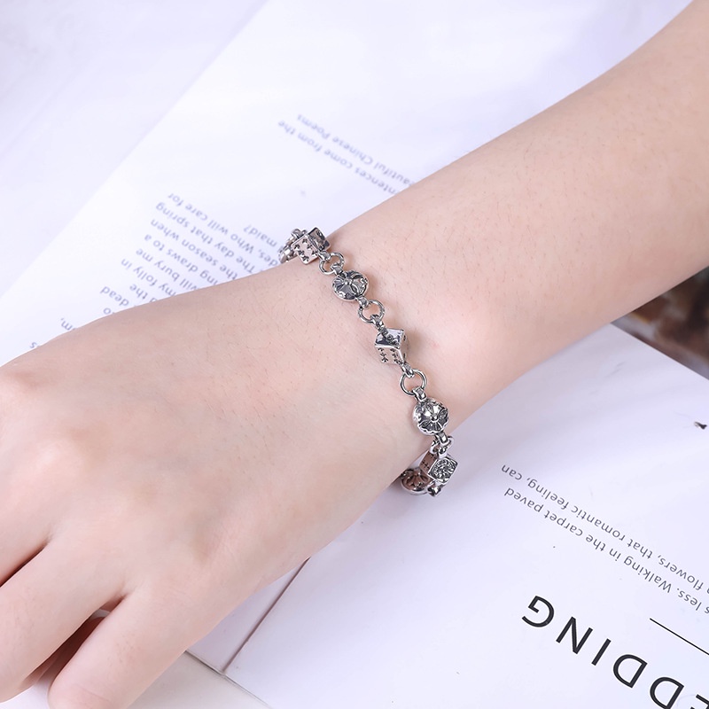 Vòng Tay Lắc Tay Chrome Hearts Xúc Xắc Thép Titan Không Gỉ Dành Cho Nam Nữ | BigBuy360 - bigbuy360.vn