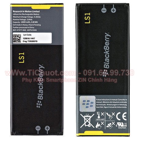 Pin BlackBerry Z10 LS1 1800mAh ZIN Theo Máy Chính Hãng