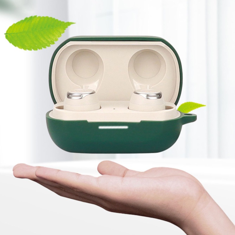 Vỏ Silicon Bảo Vệ Hộp Sạc Tai Nghe Kèm Móc Khóa Phản Quang Tiện Dụng