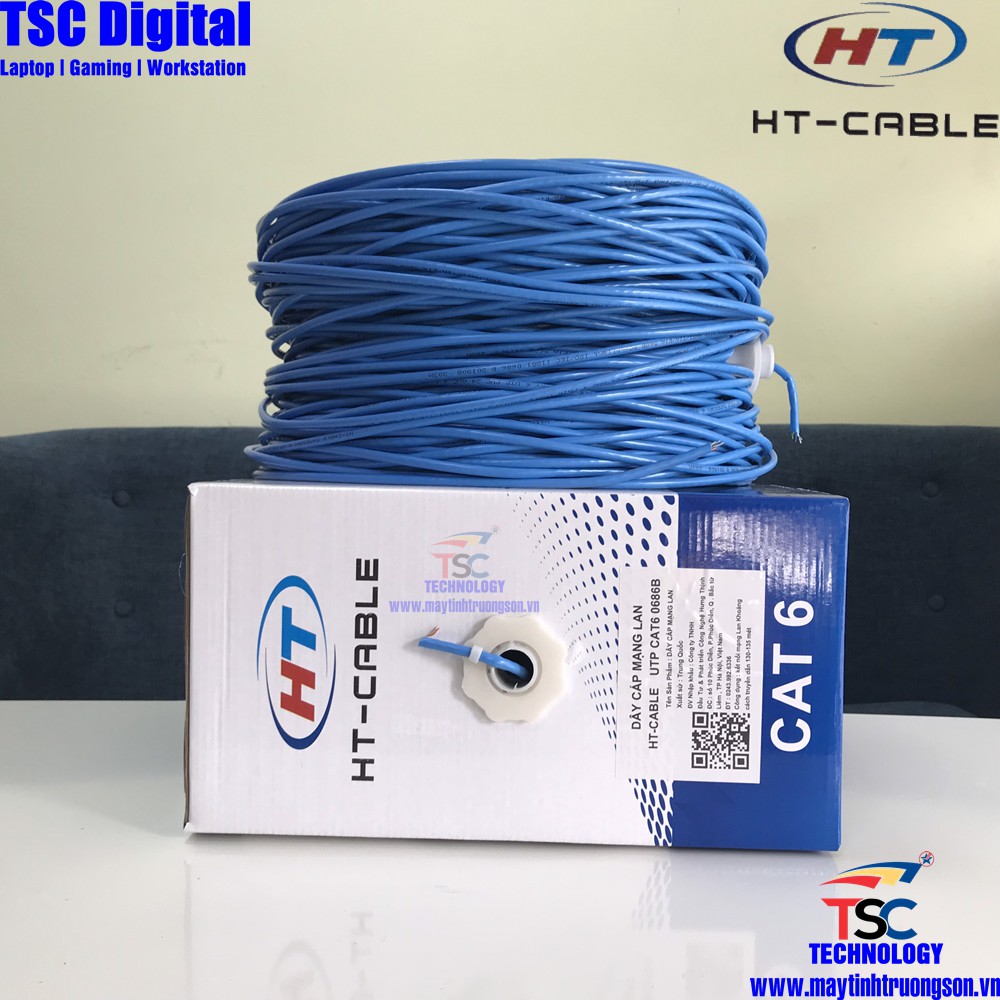 Dây Mạng HT-CABLE LB-LINK Cat6E Cat5E UTP | Cuộn 305m