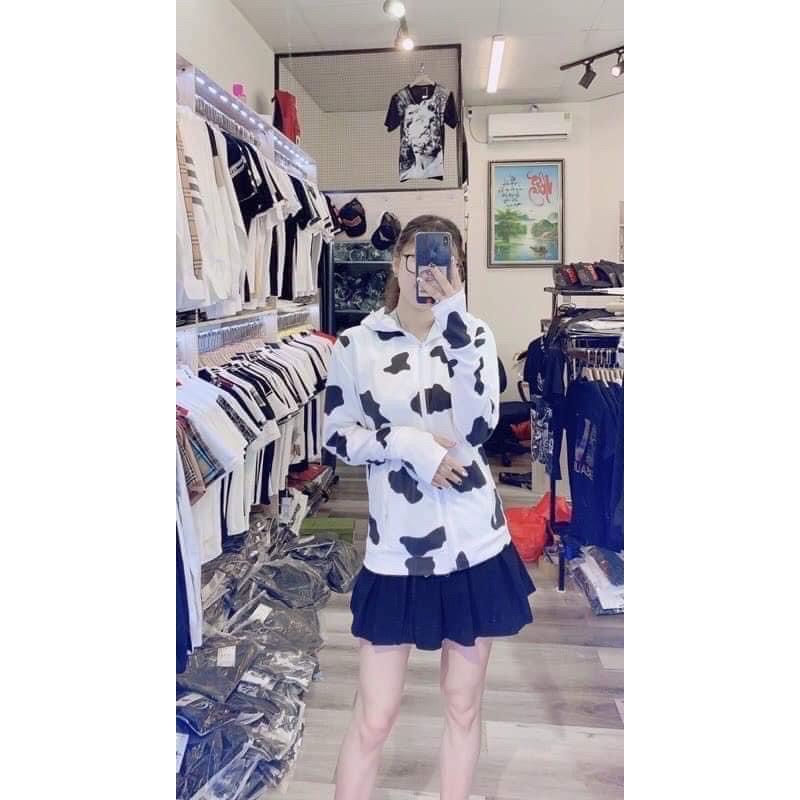 Áo Chống Nắng,Áo Khoác Hoodie Nỉ Dài Tay Bò Sữa Ulzzang Nam Nữ Freesize Trẻ Trung Năng Động Hottrend 2021