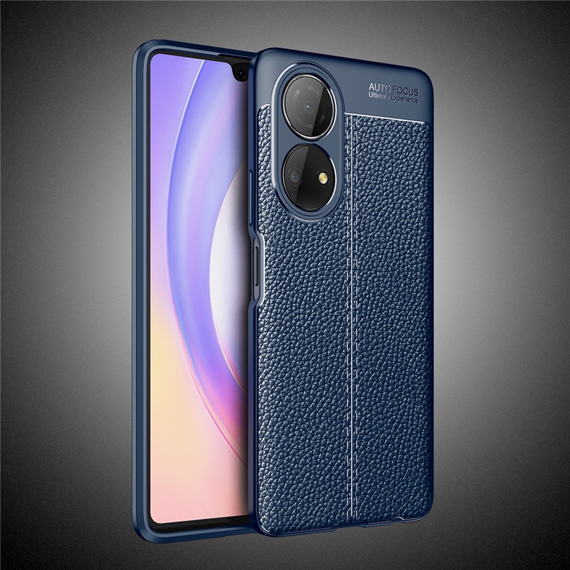 Ốp Điện Thoại Da PU Viền TPU Dẻo Kiểu Doanh Nhân Sang Trọng Cho Huawei P50 Pro P50e P40 Pro Plus P20 P30 Pro Mate 40 30 20 Pro