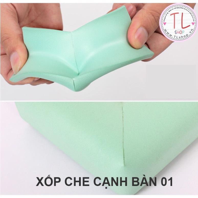 Xốp che cạnh bàn bảo vệ an toàn cho bé 2M - Miếng bọt biển bịt cạnh bàn - cuộn cao su bọc cạnh bàn - góc bọc