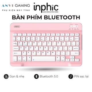 Bàn phím Bluetooth Inphic V750B dùng cho iOS Android Windows Kết nối nhiều thiết bị – Chính Hãng