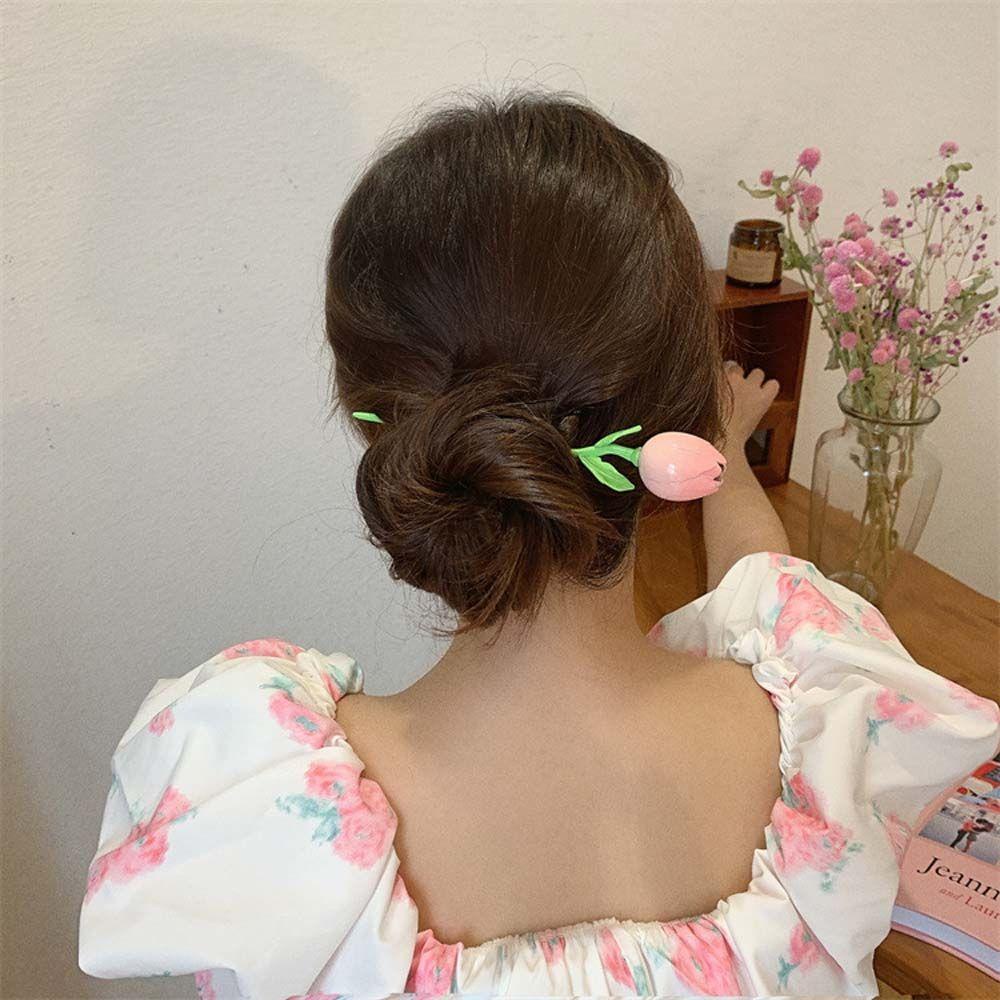 Kẹp Tóc Hoa Chignon 15H Nhiều Màu Thời Trang Mùa Hè Cho Nữ