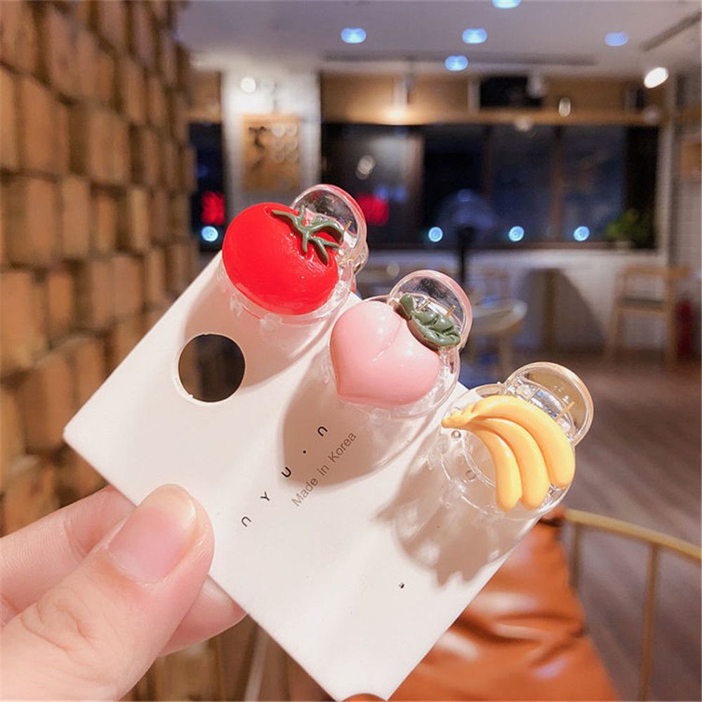 Kẹp tóc họa tiết trái cây hoạt hình đơn giản phong cách Hàn Quốc dễ thương cho nữ