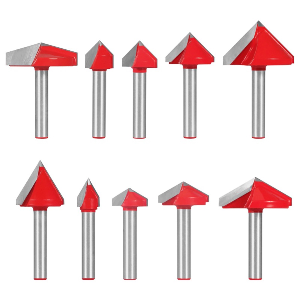 Mũi Khoan Chữ v 60 Độ Dày 6mm Chuyên Dụng Cho Điêu Khắc Gỗ° 90° 120° 150° Mũi Khoan Hình Chữ v Chuyên Dụng Cao Cấp