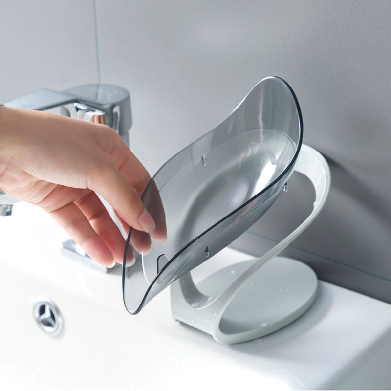 1 Khay Để Xà Phòng Hình Chiếc Lá Giá Đỡ