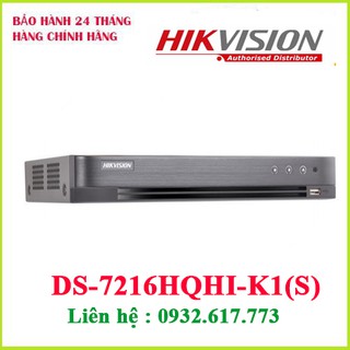 Đầu ghi hình hd-tvi 16 kênh turbo 4.0 hikvision ds-7216hqhi-k1