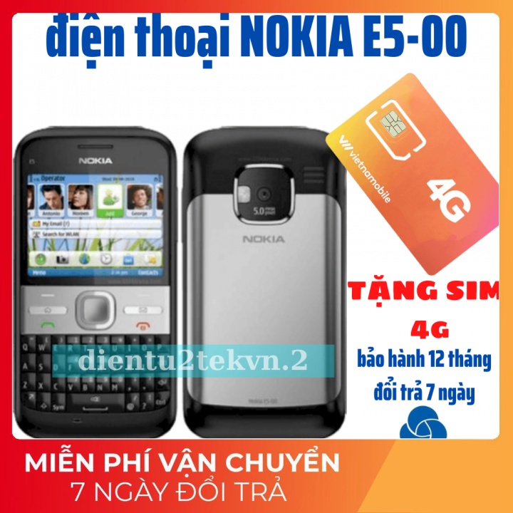 Điện thoại Nokia cổ E5 hàng chính hãng bảo hành 1 NĂM