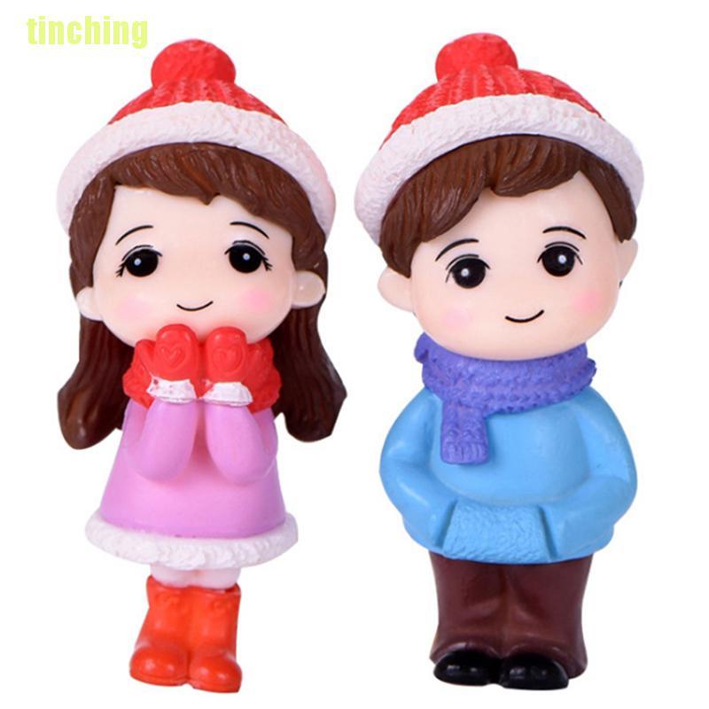 Bộ 2 Mô Hình Búp Bê Đôi mini Xinh Xắn
