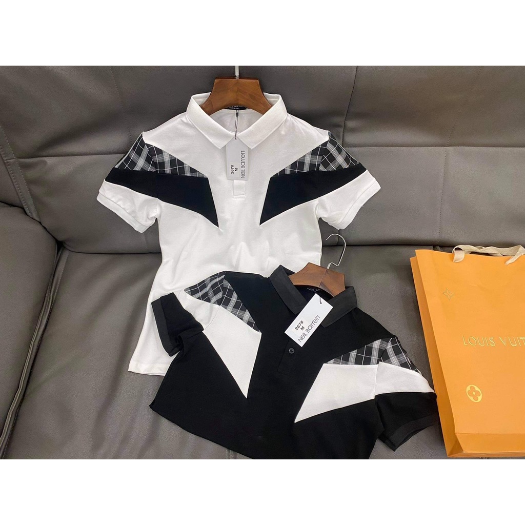 Áo Polo Nam cổ bẻ kẻ caro thun basic cộc tay vải cá sấu cotton phong cách trẻ trung chuẩn form nhiều màu