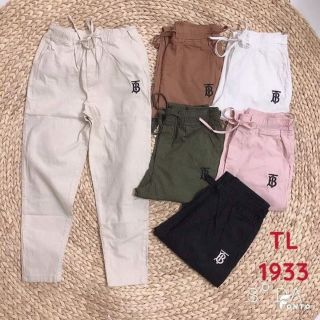 Sỉ quần baggy đũi tơ thêu chữ