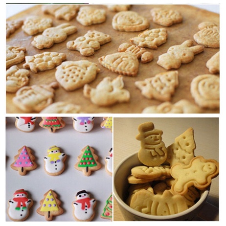 Set 4 khuôn nhấn cookie chủ đề giáng sinh- tạo hình giáng sinh dễ thương