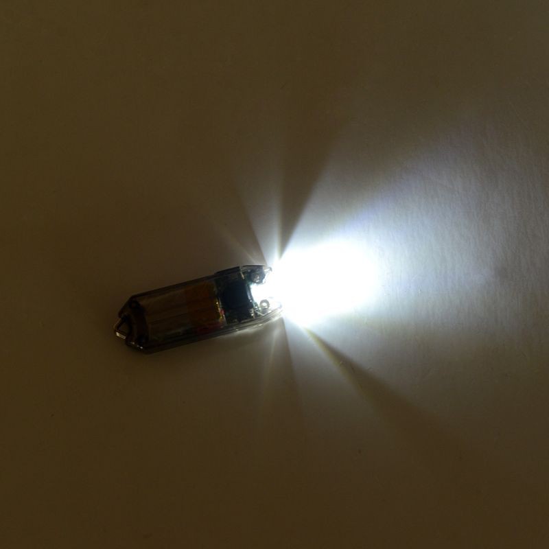 Đèn pin LED mini 45LM 2 chế độ sạc USB treo móc khóa tiện lợi