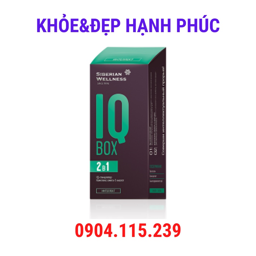 Thực phẩm bảo vệ sức khỏe IQ Box – 30 gói/hộp – 2 viên/gói