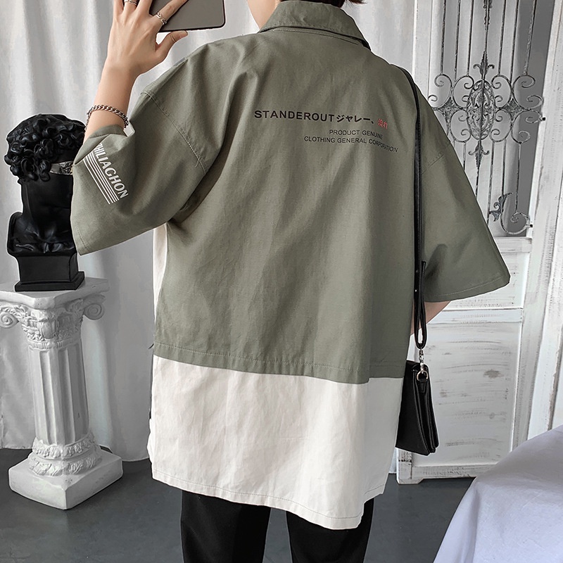 Áo Sơ Mi Tay Lỡ Form Rộng Phong Cách Ulzzang Hàn Dành Cho Nam Và Nữ 2022