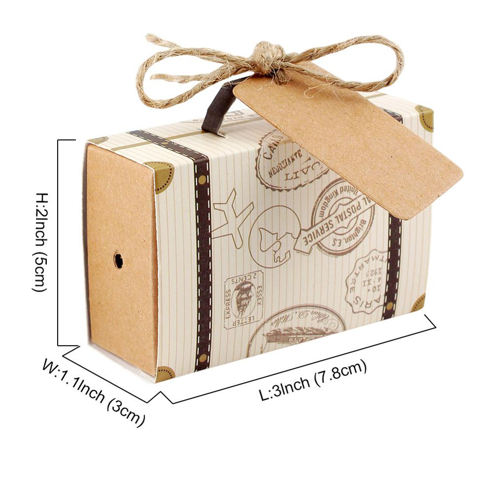 Bộ 10/20 hộp đựng bánh kẹo hình vali xinh xắn | BigBuy360 - bigbuy360.vn