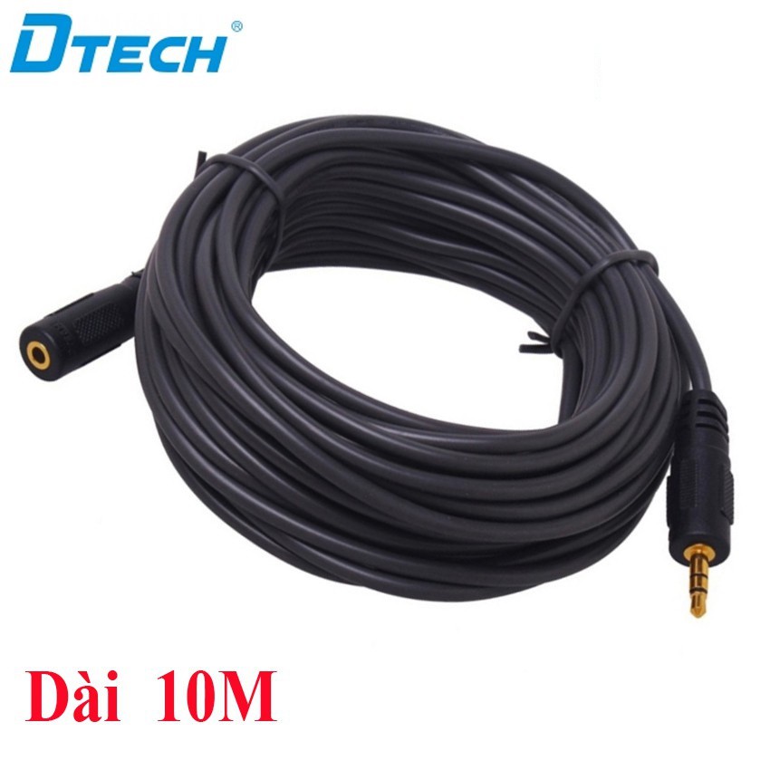 Cáp loa âm thanh nối dài 3.5mm 3 ly DTECH DT 1.5m DT 6215, 3m DT 6216 , 5m DT 6217, 10m DT 6218