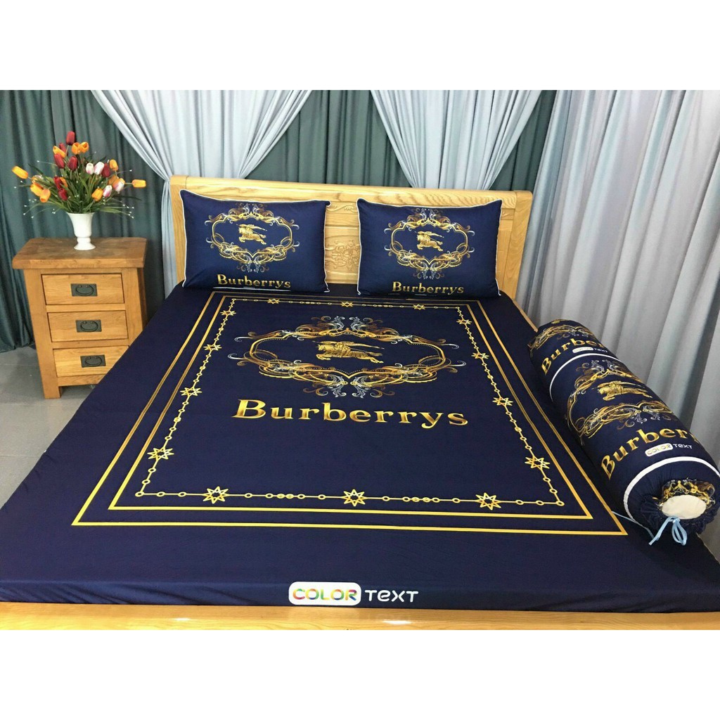 Bộ drap thun lạnh 5D (ko mền). ga thun lạnh 1m6/1m8. BUR