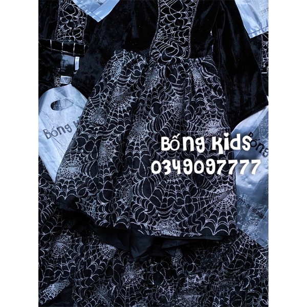 Váy Hoá Trang Bé Gái Vamprire Đen HaM