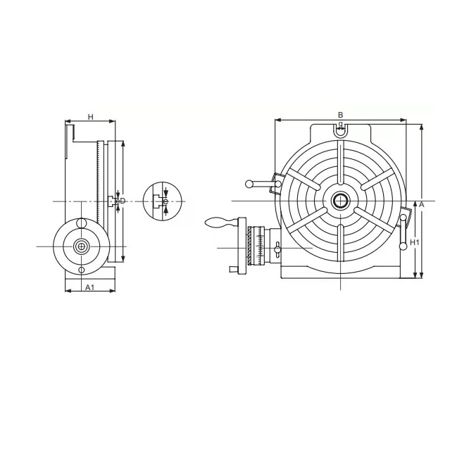 Bàn xoay Vertex HV-12