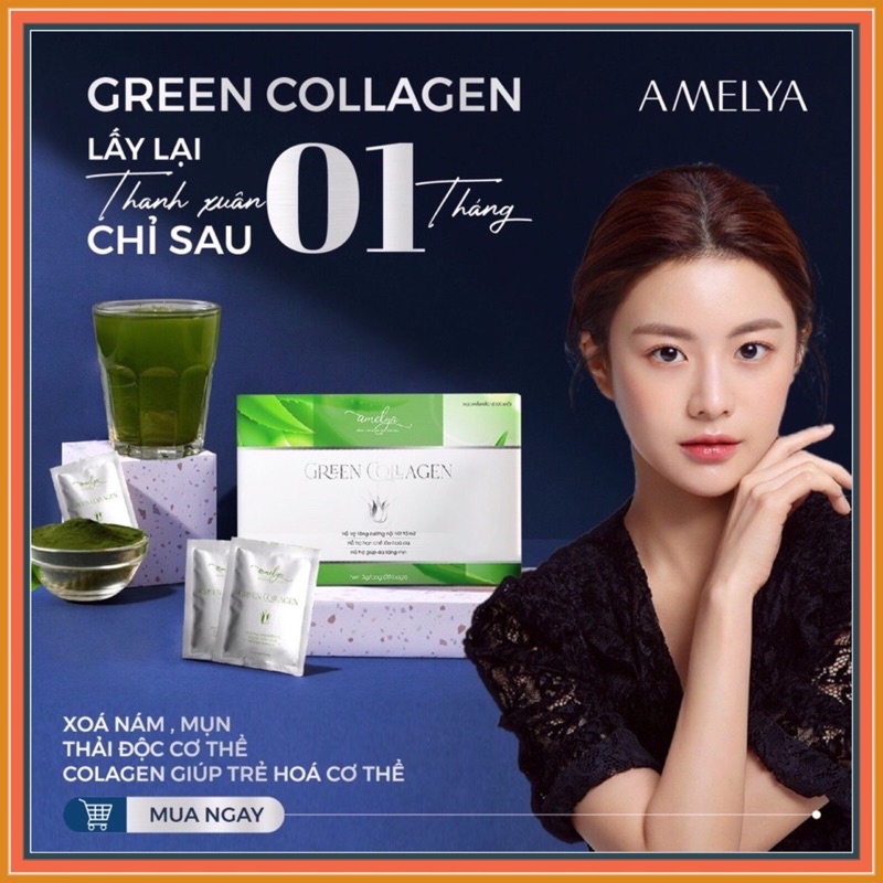 Tảo diệp lục Amelya thải độc tố trong cơ thể ngăn ngừa lão hóa da , giảm nám ,sạm da , nhăn da nuôi dưỡng da khỏe mạnh