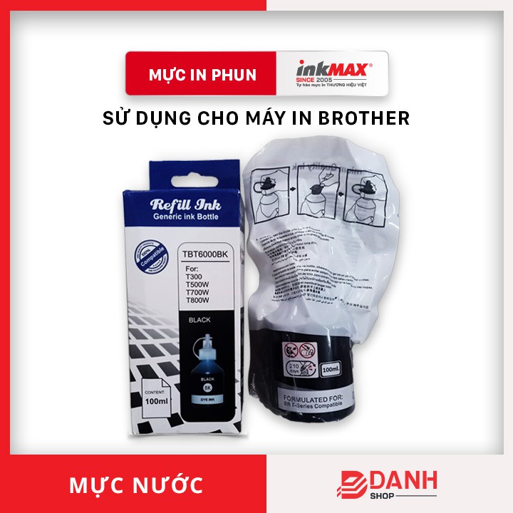Mực nước/Mực in màu dùng cho máy in phun Brother