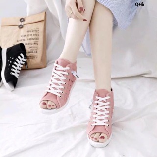 Giày boot hở mũi hàng siêu mới siêu hot