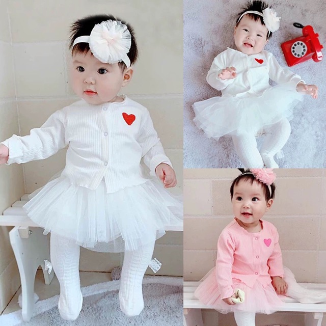 Quần tất tiểu thư đính nơ dành cho bé gái (Freesize 0-12m)