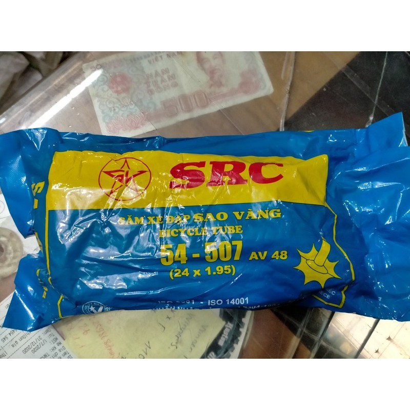 SĂM, RUỘT XE ĐẠP 24x1.95 VAN DÀI SAO VÀNG