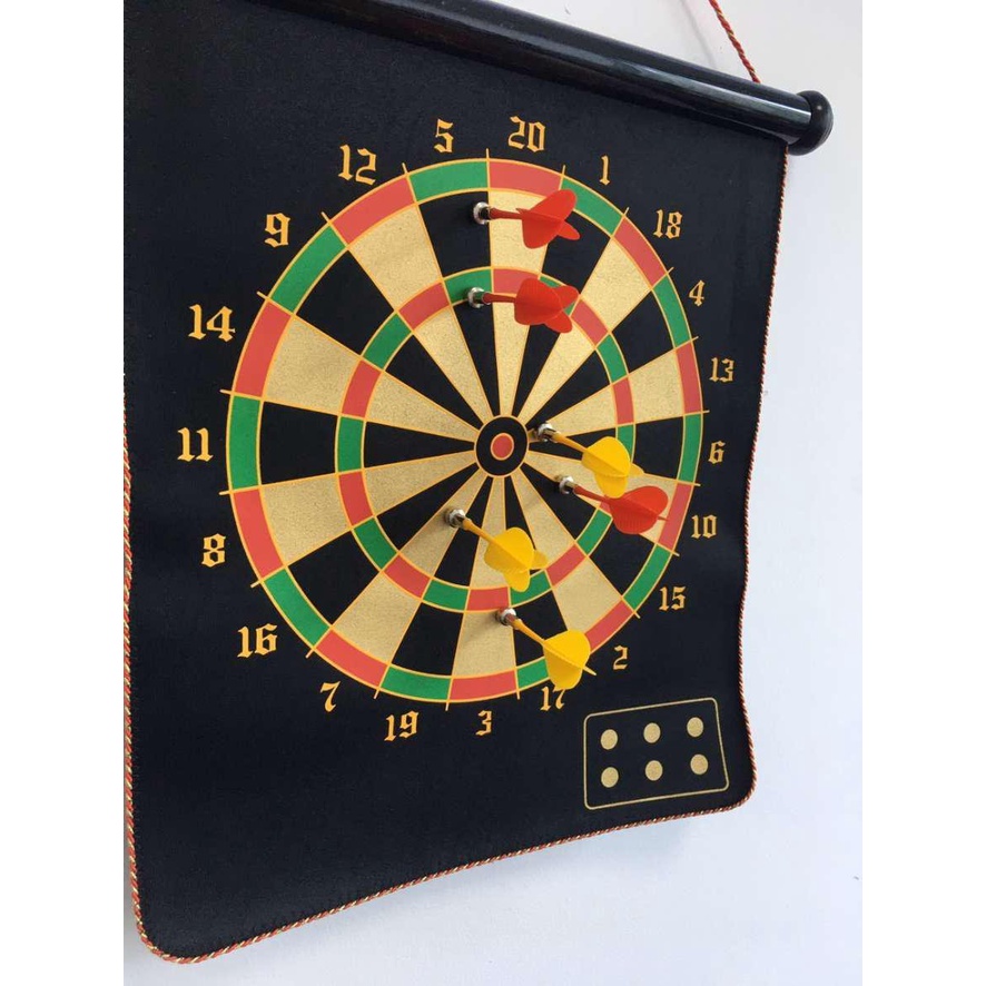 (LOẠI ĐẠI KÈM 6 TIÊU) ĐỒ CHƠI PHI TIÊU NAM CHÂM 2 MẶT BÁM DÍNH SIÊU TỐT KÍCH THƯỚC 45X37 CM, do choi phi tieu