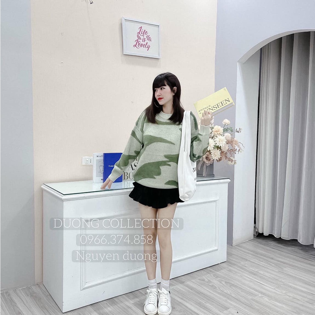 Áo len lông loang mềm mịn 4 màu mới (kèm ảnh thật,video) | BigBuy360 - bigbuy360.vn