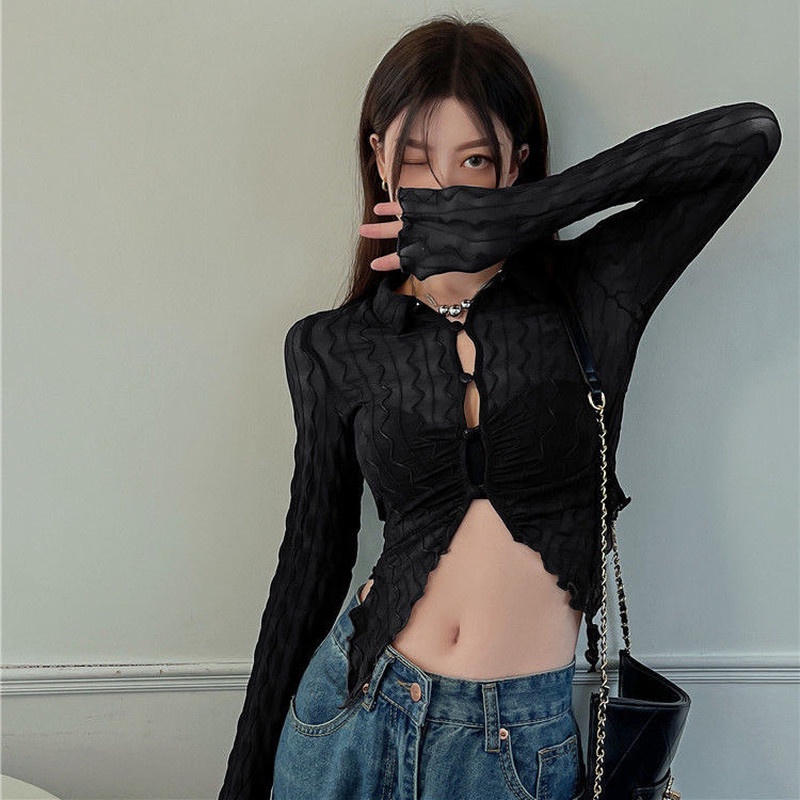 Áo Lửng Tay Dài Chống Nắng Thời Trang Mùa Hè Quyến Rũ Cho Nữ