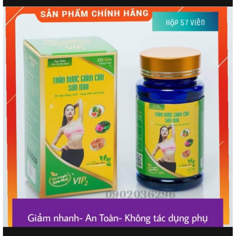 Thảo mộc giảm cân Sơn Mai lt 57 viên |CHÍNH HÃNG 100%