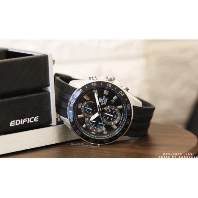 Đồng hồ nam dây cao su chính hãng Casio EDIFICE EFV-550P-1AV [HÀNG CHÍNH HÃNG]