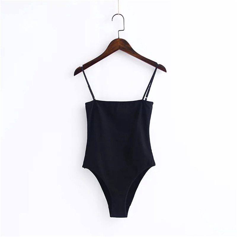 Bộ jumsuit nữ thiết kế dây màu trơn thời trang