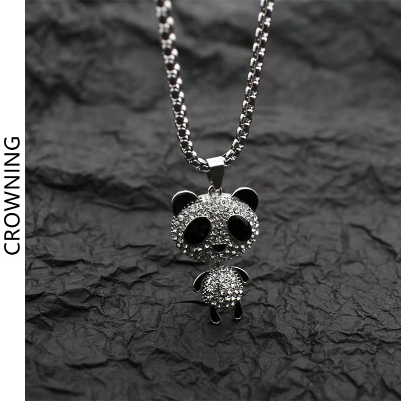 Dây Chuyền Mặt Gấu Trúc Nhỏ Đính Đá Dễ Thương Thời Trang 2022 F722