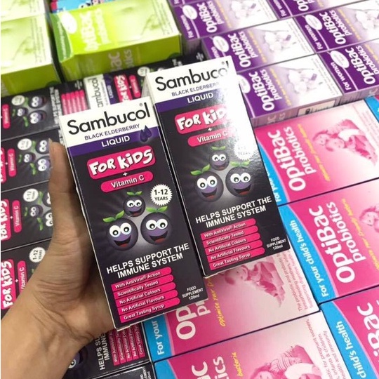 Siro Tăng Đề Kháng Sambucol Black Elderberry Liquid For Kids