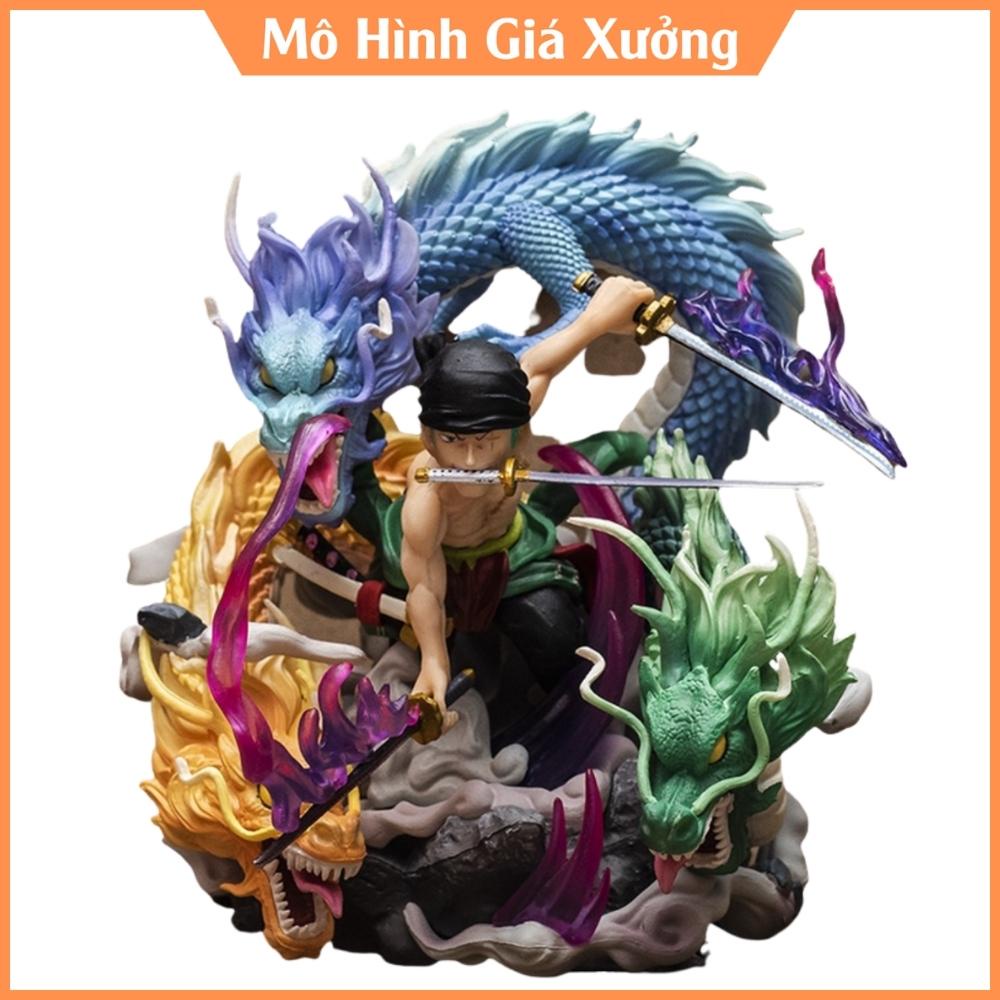 Mô hình One Piece Zoro Tam Long size nhỏ siêu đẹp , cao 20cm nặng 1kg bản cao cấp , figure mô hình anmie