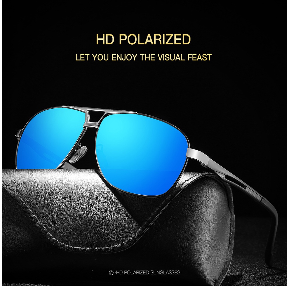 Kính râm phân cực nam dành cho người lái xe ô tô Kính nhìn ban đêm Chống lóa Kính râm lái xe phân cực