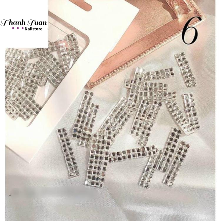 Charm đá dây,Charm nail,đá dây chữ phụ kiện charm trang trí móng làm nail  - Phụ kiện đồ nail